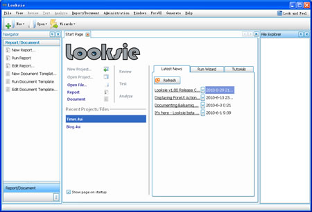 GUI of Looksie