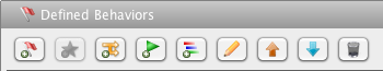 Behavior Editor Toolbar