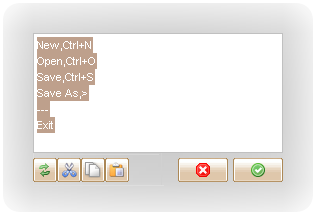 Multirow Menu Content