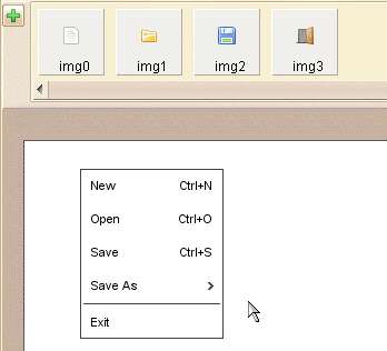 Drag Icon into Menu Item